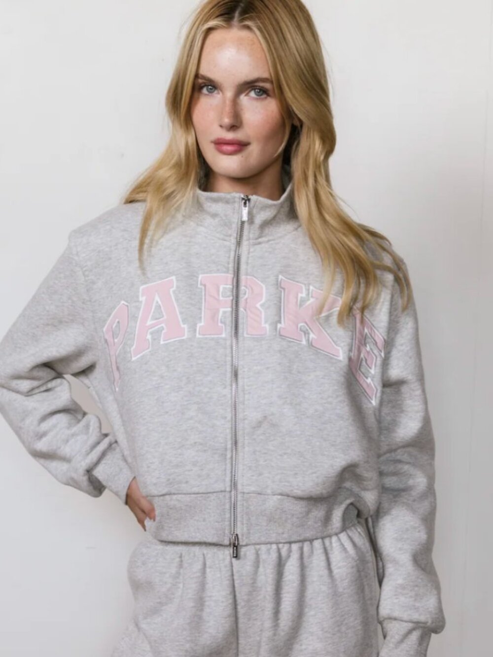 Parke Fawn Zip-Up Mockneck (S/M)